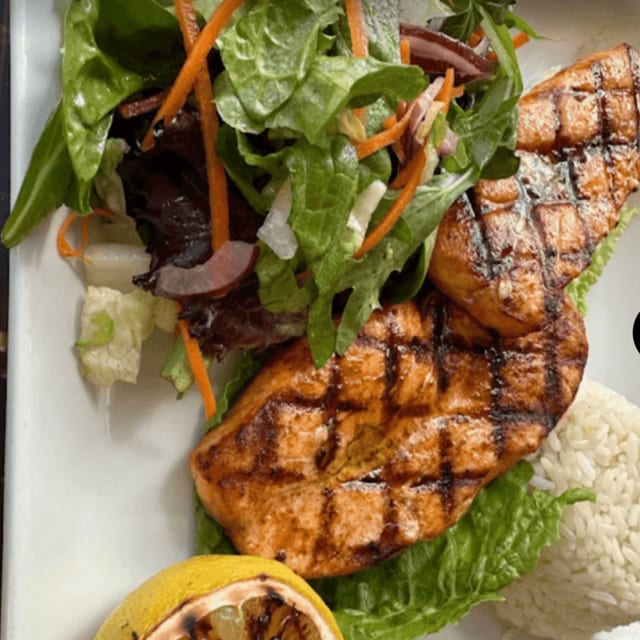 Grilled Salmon.